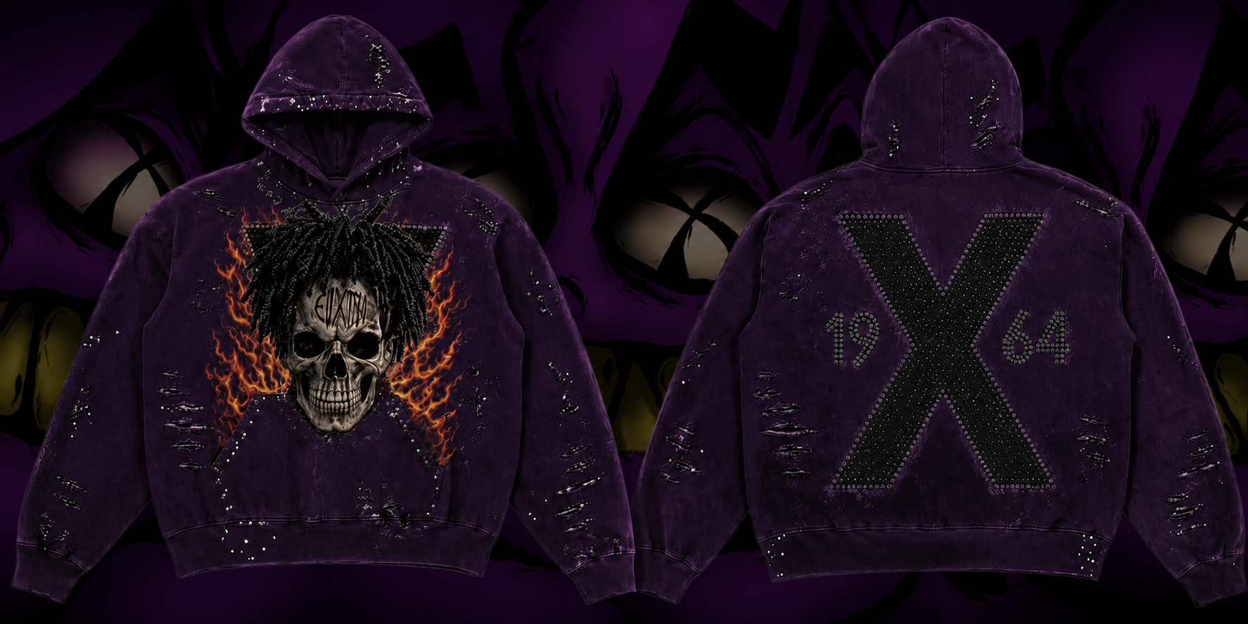 Burnin’ Flame Hoodies