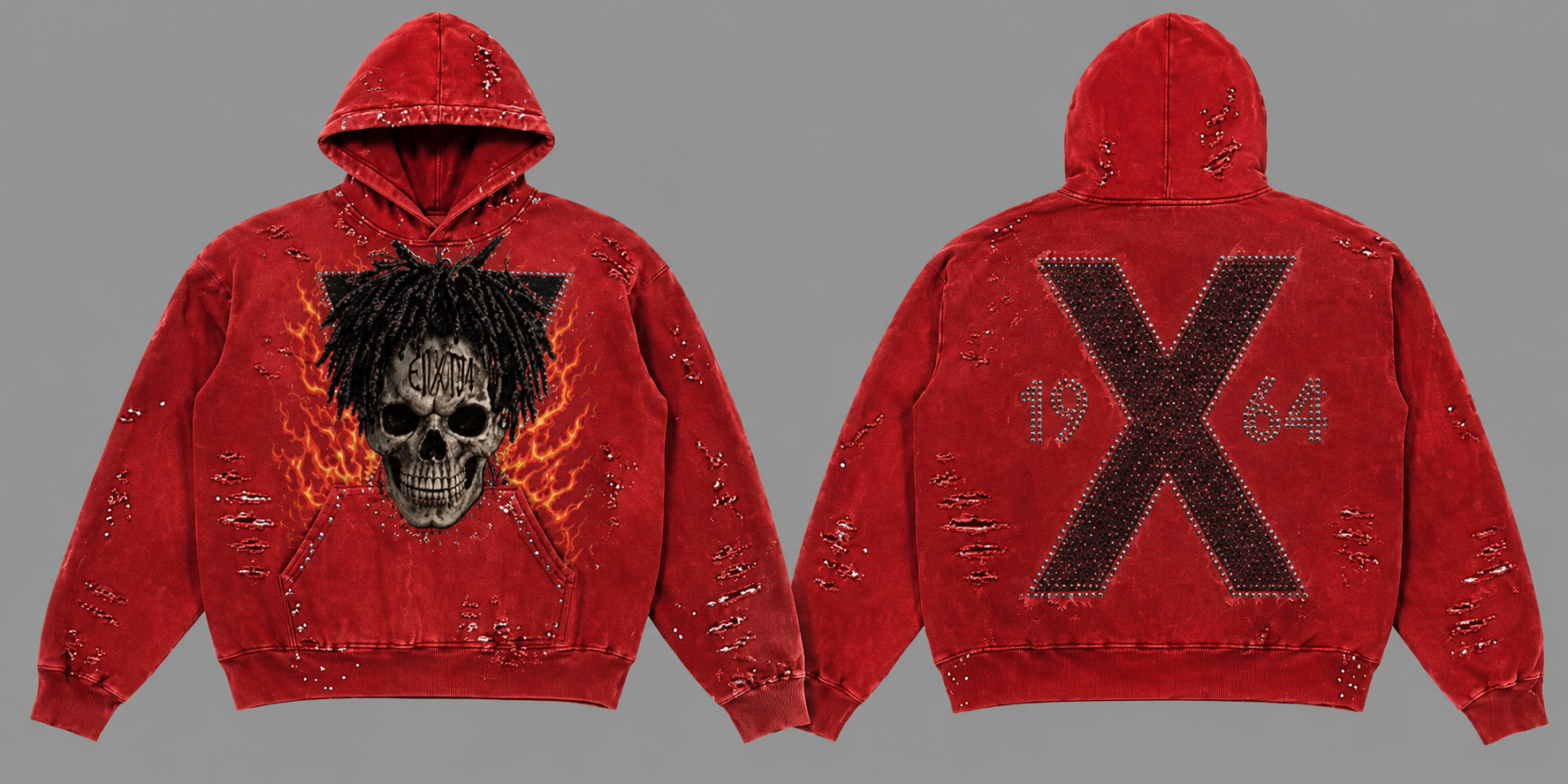 Burnin’ Flame Hoodies