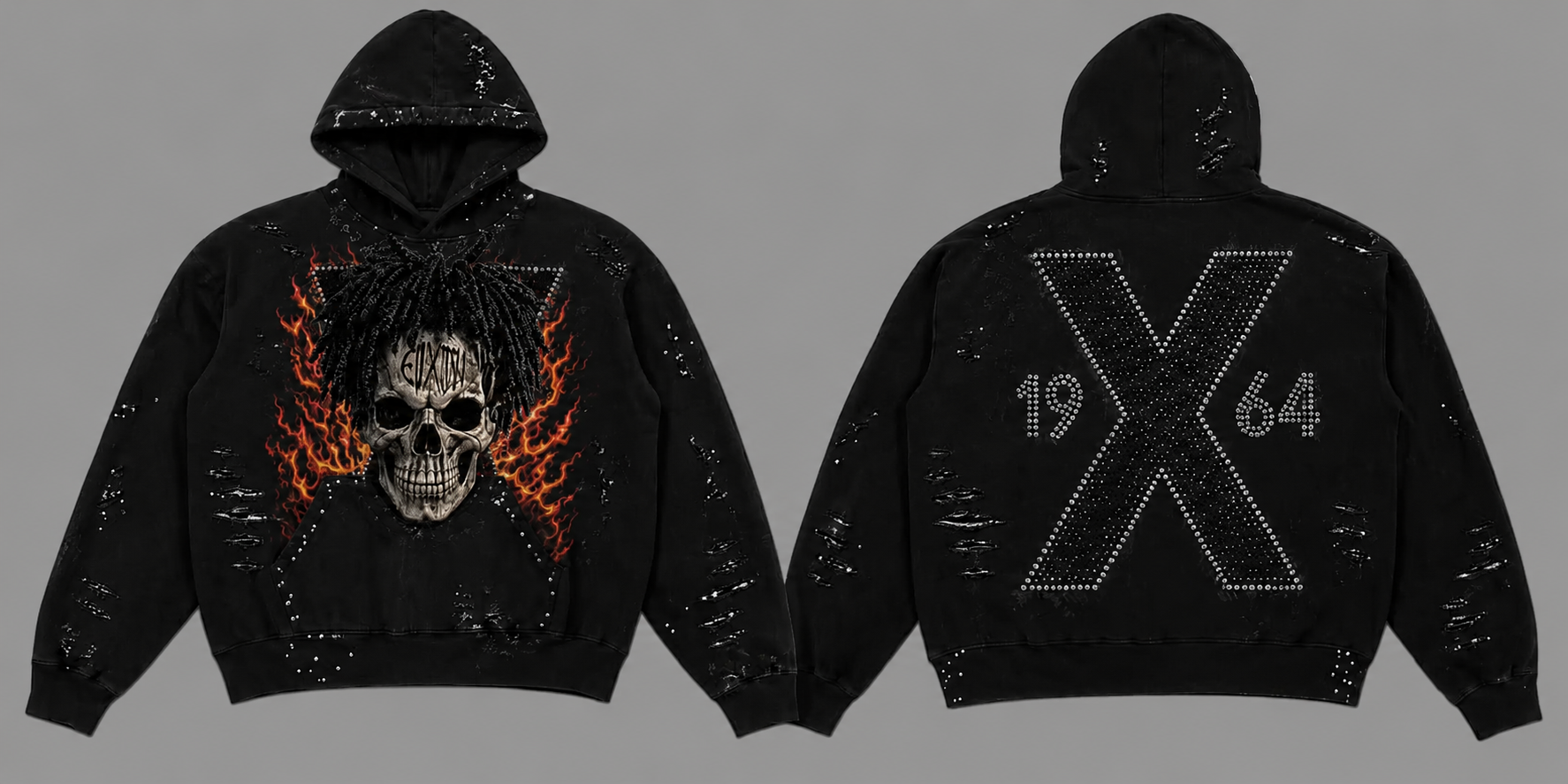 Burnin’ Flame Hoodies